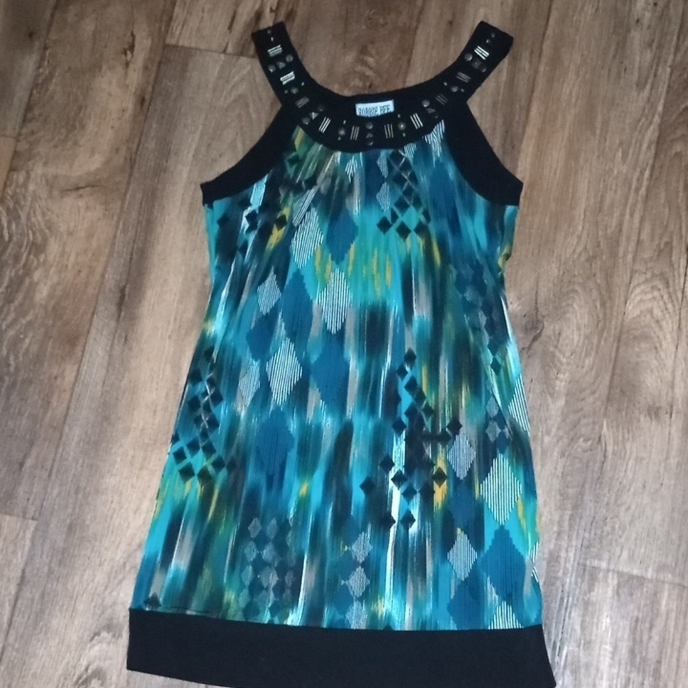 Colorful Geometric Ladies Dress